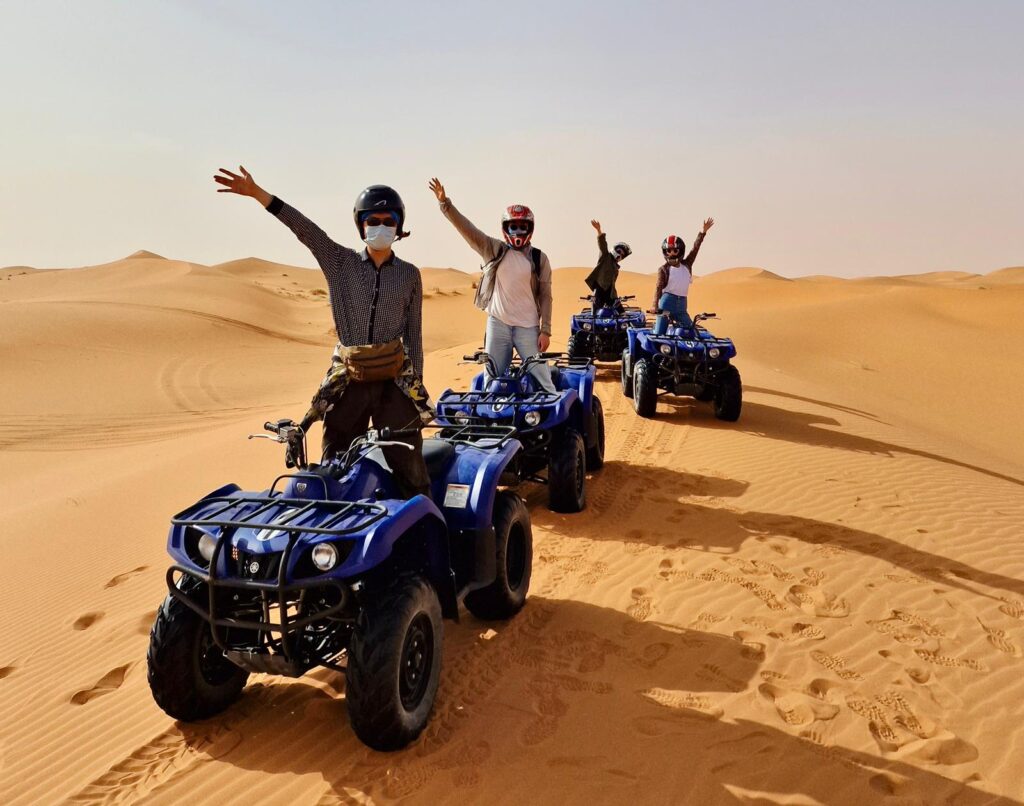 Desert quad in Morocco